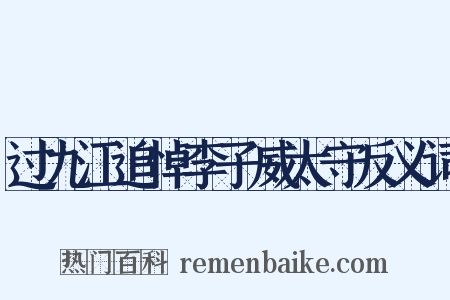 过九江追悼李子威太守反义词是什么意思的图片